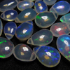 19 pcs - Trully Outstanding Awesome - AAAAAAA - High Quality - Ethiopian Opal - Smooth Polished Pear Briolett size - 4x6- 6x9 mm DRILLED